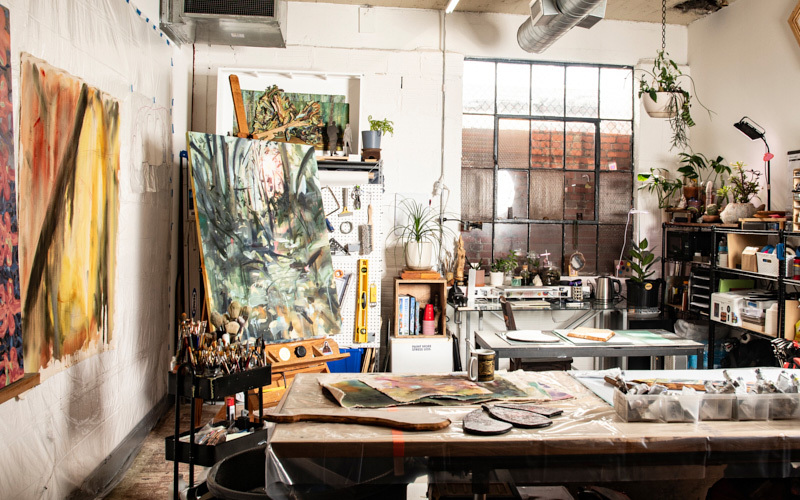 An artist's studio