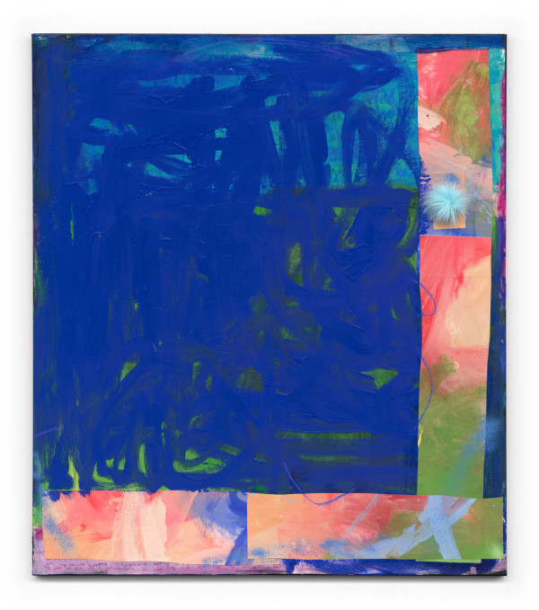 Blue Scribbles by Marisabel Gonzalez