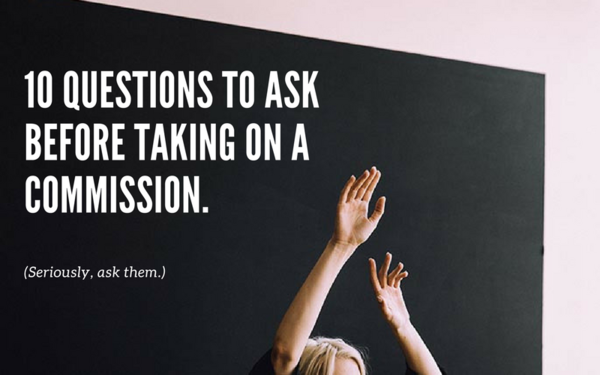 10 Questions to Ask Before Accepting an Art Commission 