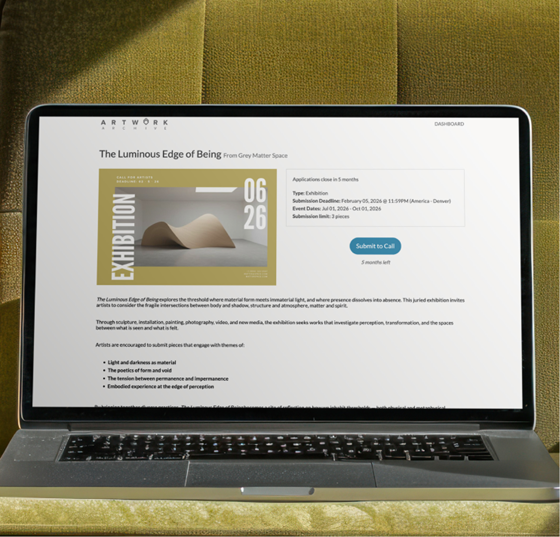 Call for Entry on Laptop