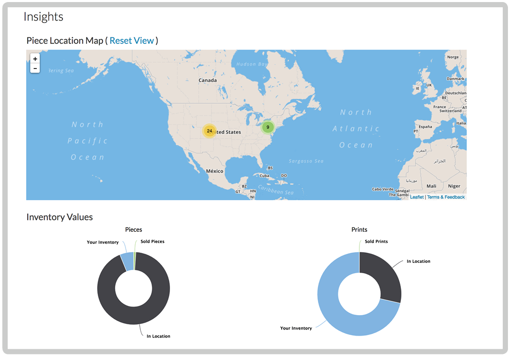 Collection insights showing value analytics